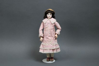 null French fashion doll, circa 1880
Bisque swivel head and collar (cracks on each...