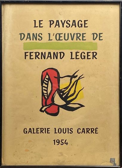 null LÉGER Fernand, 1881-1955, Le paysage dans l'oeuvre de Fernand Léger, Galerie...