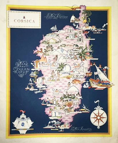 CORSICA - MAP of CORSICA - 
