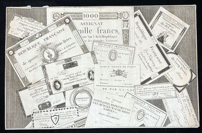 null LOT DE GRAVURES ET DESSINS - Plus de 30 pièces dont 1 TROMPE L'OEIL, gravures...