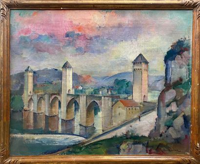 DULAC Guillaume, 1868-1929, Le pont Valentré...