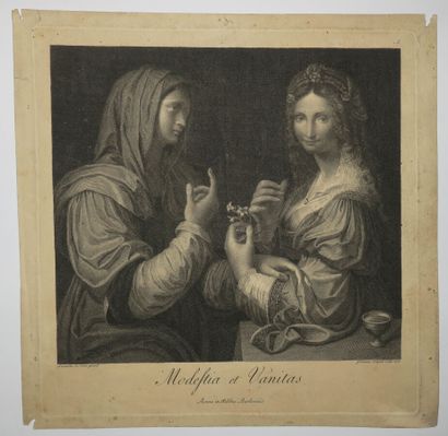 null "Modestia et Vanitas". 1770. Etching and burin after Bernardino Luini (ca. 1480...