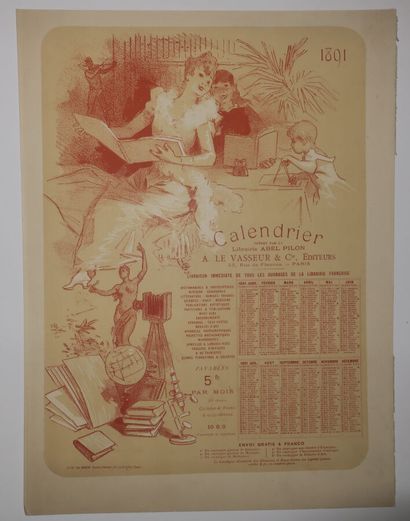 OPTIQUE - CALENDRIER de 1891, illustrée d'une...