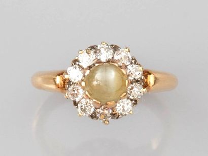 Ring in two-tone 750°/°°(18K) gold, set with...