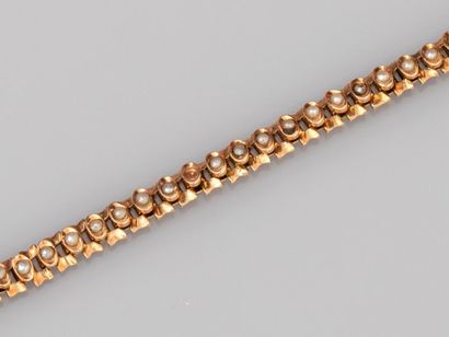 Part of a vest in 585°/°°(14K) gold set with...