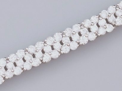 Soft ribbon bracelet in 750°/°°(18K) white...