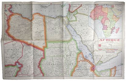 AFRIQUE - [ Afrique ], c. 1950. Carte de...