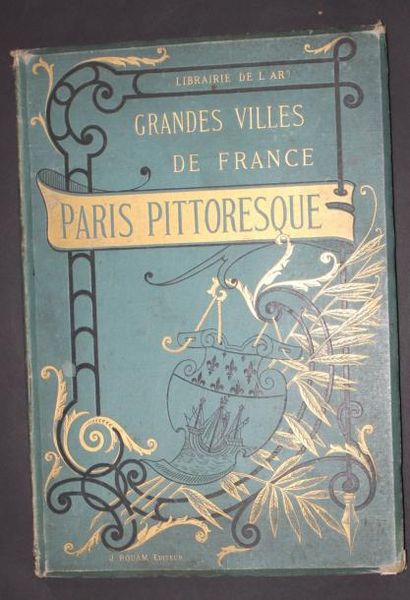 null PARIS (75) - ALBUM "PARIS PITTORESQUE, Ouvrage illustré de nombreuses gravures...