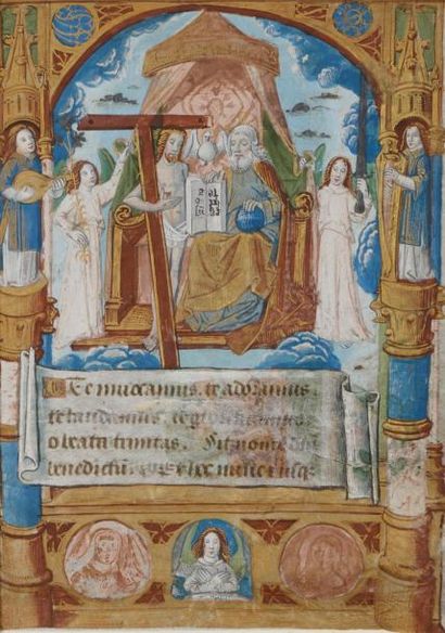 Ecole française (Paris), vers 1490 Maître du manuscrit Latin 13297 de la BN. La très...