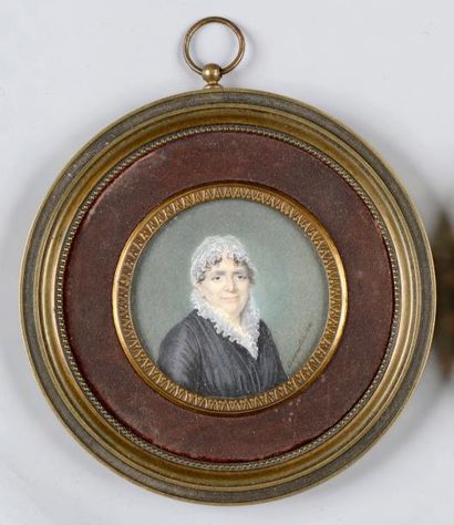Joseph BOZE (Martigues, 6 février 1745 - Paris, 17 janvier 1826) Portrait de femme...