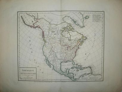 null CARTE DE "L'AMERIQUE Septentrionale, par J.B. POIRSON, Ingénieur-Géographe,...