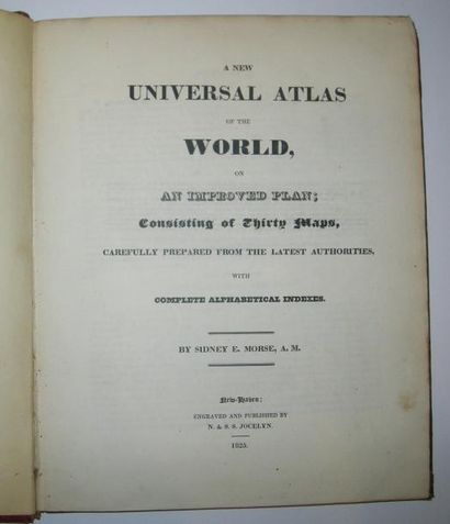 null (ATLAS UNIVERSEL DU MONDE par MORSE) - "A New Atlas of the WORLD on an improved...