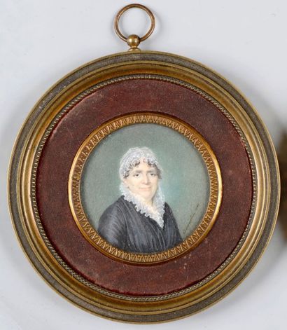 Joseph BOZE (Martigues, 6 février 1745 – Paris, 17 janvier 1826) Portrait de femme...
