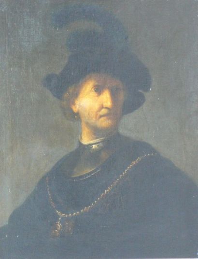 Rembrandt Harmenszoon van Rijn 1606-1669 (d’après) 

Portrait d’homme âgé, dit le...