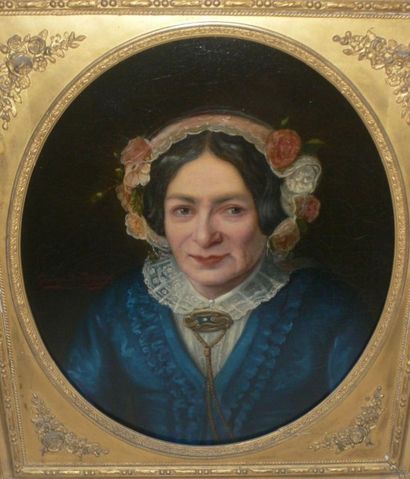 Auguste Claude C. GAMEN DUPASQUIER (1811-1858) «Portrait de la Mère de l'Artiste»....