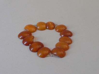 null Petit bracelet en plaque d'ambre (accident)