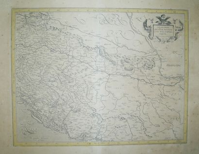 CROATIE CARTE de "Sclavonia, Croatia, Bosnia cum Dalmatiae parte", par Mercator....