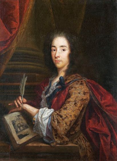 VIGNON PHILIPE (attribué à) (1638-1701) «Portrait de Gaspard Nicolas de Maurellet,...