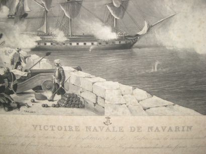 null GRECE - RUSSIE -MARINE - "VICTOIRE NAVALE de NAVARIN, Remportée sur la flotte...