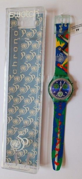 null Swatch à quartz CHRONO 50 ANNIVERSARY OF THE UNITED NATIONS

1996