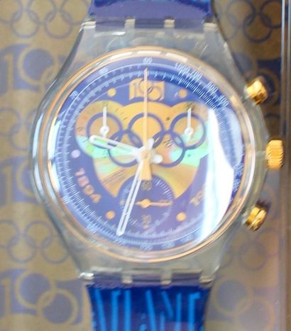 null Swatch à quartz ONE HUNDRED YEARS OF THE OLYMPIC MOVEMENT

1994