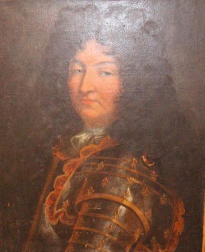 null Ecole Française de la fin du XIX siècle. « Portrait de Louis XIV en buste »....