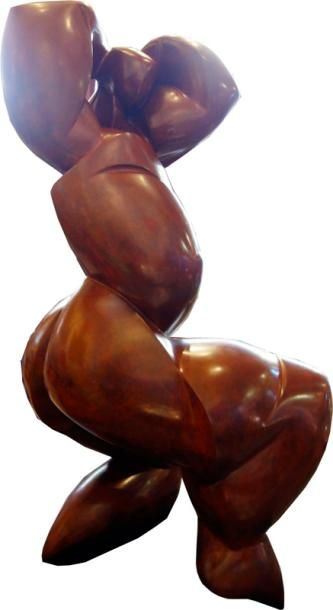 null Dominique Pollès 

née en 1945

« Xaonon »

sculpture en bronze à patine rouge

Hauteur...