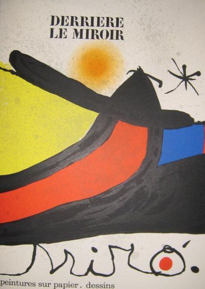 Joan Miro «Derrière le Miroir» édition luxe sur velin, signée et numérotée 26/150...