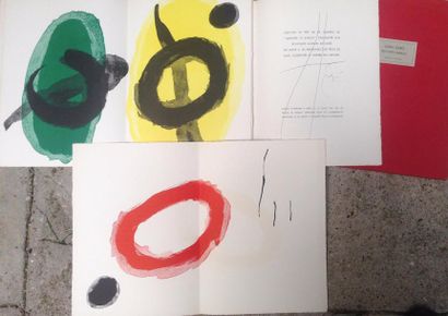 Joan Miro «Derrière le Miroir» édition luxe sur velin, signée et justifiée HC - Emboitage...