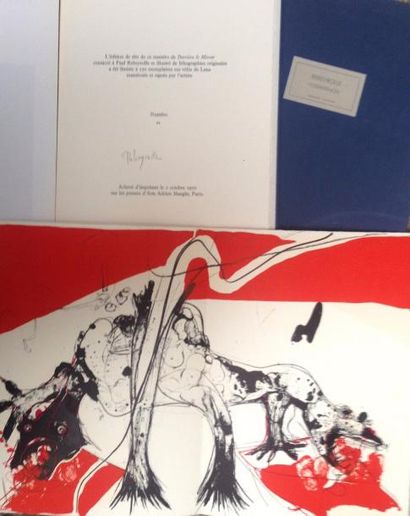 Paul REBEYROLLE «Derrière le Miroir» édition luxe sur velin, signée et numérotée...