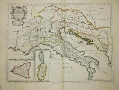 null CARTE DE L'ITALIE - "Antiquorum Italiae & Illyrici Occide,talis Episcopatui...