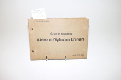 null CARNET DE SILHOUETTES d’AVIONS et HYDRAVIONS ETRANGERS

De décembre 1938. 80...
