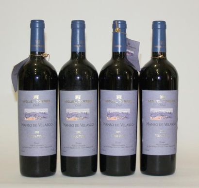 null 4 bouteilles CHILE - Cabernet Sauvignon "MANSO DE VELASCO" - MIGUEL TORRES ...