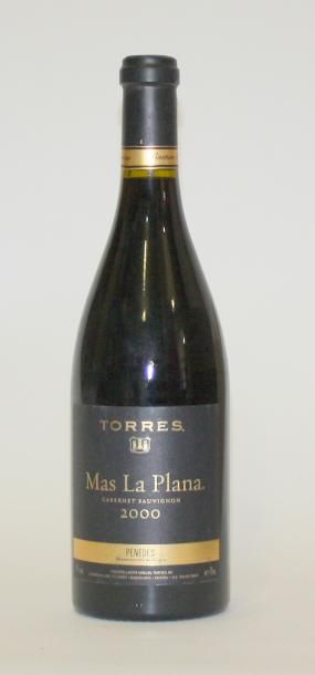 null 1 bouteilles Espagne - PENEDES " MAS de LA PLANA" - MIGUEL TORRES 2000
