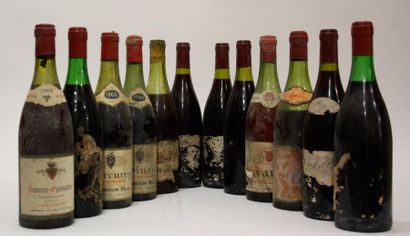 null LOT 12 bouteilles VINS ROUGES DE BOURGOGNE : Mercurey, Beaune Epenottes, Pommard,...