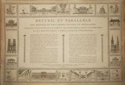 null ARCHITECTURE - ALBUM in-folio - "RECUEIL et PARALLELE des EDIFICES de tout genre...
