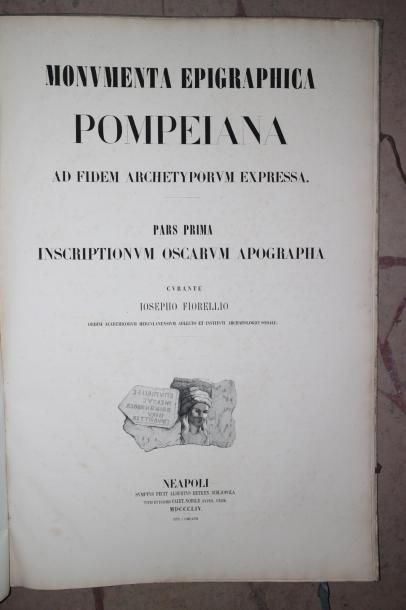 null ITALIE - POMPEÏ - GRAND ALBUM "MONUMENTA EPIGRAPHICA POMPEIANA ad fidem archetyporum...