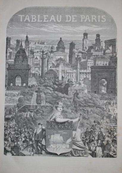 [TEXIER Edmond] TABLEAU DE PARIS, en deux volumes. Paris, Paulin et Le Chevalier...