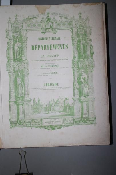 [DUCOURNEAU Alexandre] LA GIRIONDE (33). Histoire Nationale des Départements de la...