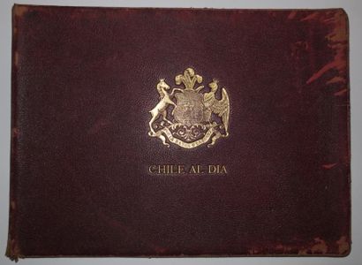 null CHILI - ALBUM "CHILE AL DIA", oblong. "ALBUM GRAFICO DE VISTAS DE CHILE", Tome...