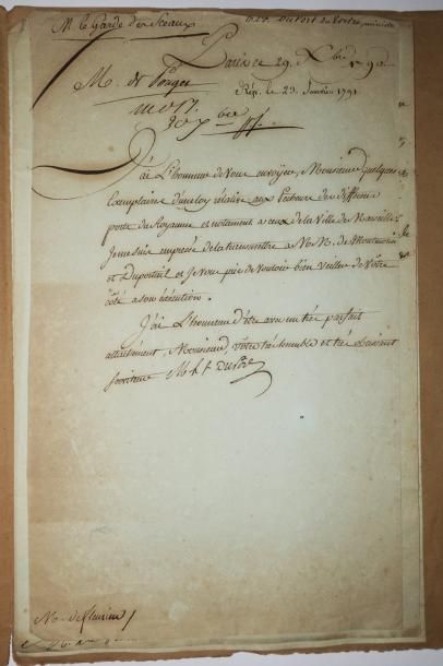 null DU PORT DU TERTRE (Marguerite-Louis-François) 1754-1793 - Ministre de la Justice...