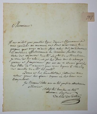 null (MIRABEAU) - DU PORT DU TERTRE (Marguerite-Louis-François) 1754-1793 - Ministre...