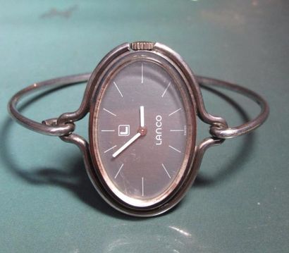   Montre Vintage en argent 925 (charançon), boitier ovale. Mécanique. 18.30 g br...