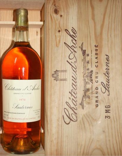 null 3 magnums CHÂTEAU D'ARCHE 2ème CC - Sauternes 1970
coffret bois