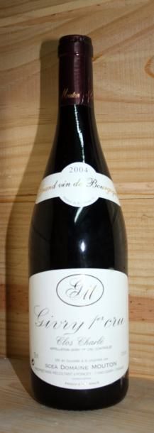null 12 bouteilles GIVRY 1er cru "Clos Charlet" - Domaine MOUTON 2004
Carton d'o...