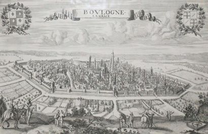 null ITALIE - VUE DE BOLOGNE - "Boulogne-La Grâce", à Paris, chez Jollain, c.1680....