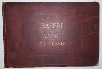 null [RAFFET Auguste] - "VOYAGE EN RUSSIE". XIXème. Oblong. ALBUM comprenant 43 planches...
