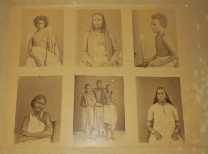 null YEMEN - PHOTOS ANCIENNES - 6 Photos d'enfants prises à ADEN en 1892. (22 x 28)...