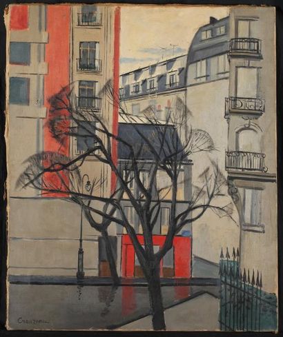 null J.M. CREUZEAU (né en 1929) : « Vue de Paris ». Huile sur toile. 73 x 60 cm