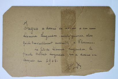 null INGRES Jean Auguste Dominique (d’après) (Montauban 1780 – Paris 1867) : « Homme...